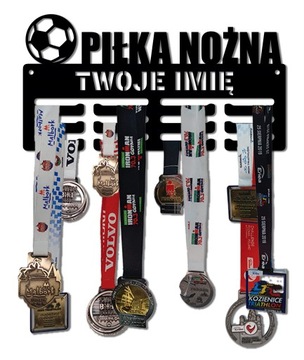 Wieszak na medale PIŁKA NOŻNA z imieniem 48.3 49cm