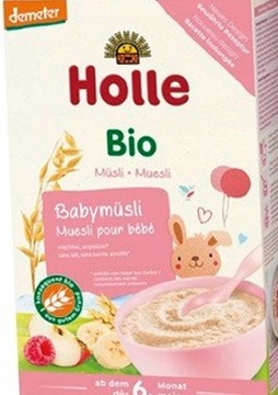HOLLE BIO KASZKA MUSLI MALINA JABŁKO BANAN DEMETR