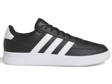 BUTY MĘSKIE ADIDAS BREAKNET HP9425 czarne skóra ekologiczna 43,3