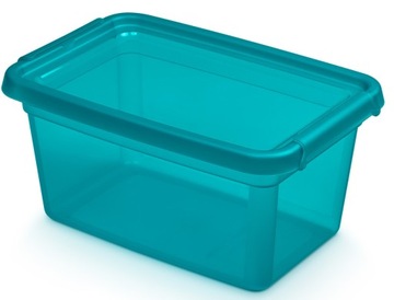 Plastikowy Pojemnik z pokrywą niebieski 15l