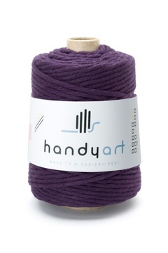 Sznurek do makramy bawełniany purple rain 5mm 100m