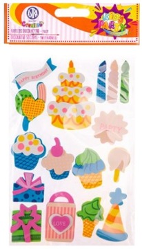 NAKLEJKI DEKORACYJNE PARTY 16SZT ASTRA