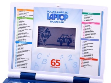 ОБРАЗОВАТЕЛЬНЫЙ НОУТБУК ПОЛЬСКИЙ АНГЛИЙСКИЙ 65 ФУНКЦИЙ Z3321