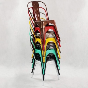 Стул Paris Tolix черный металлический