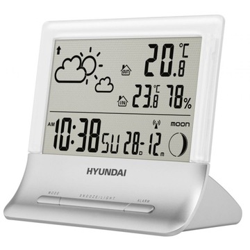 STACJA POGODOWA METEO BUDZIK FAZY KSIĘŻYCA HYUNDAI