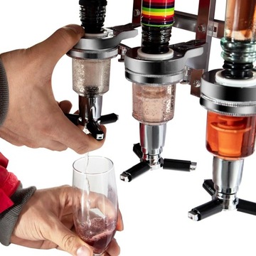 ПРОФЕССИОНАЛЬНЫЙ ДЕРЖАТЕЛЬ И ДИСПЕНСЕР ДЛЯ БУТЫЛОК ДЛЯ БАРА, НАСТЕННЫЙ ДЕРЖАТЕЛЬ, 36 X 35,3 СМ