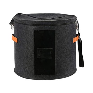 Organizer na kapelusze z filcowego pojemnika o wymiarach 43x26 cm