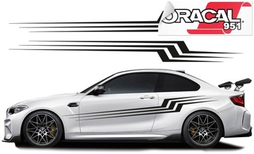 АВТОНАКЛЕЙКИ РЕМНИ БОКОВЫЕ ПОЛОСКИ 250см 2 шт 951