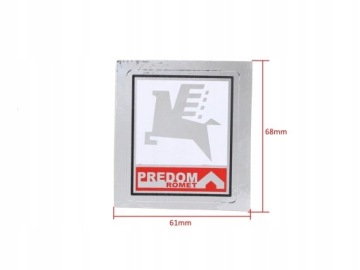 NAKLEJKA ROMET PREDOM CHROM