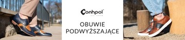 Buty podwyższające lakierowane oxfordy, Conhpol