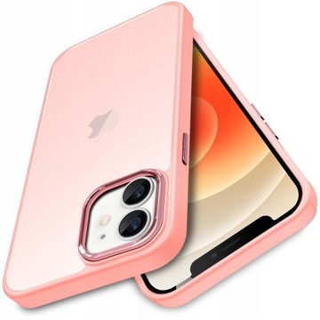 ETUI DO IPHONE 12 / 12 PRO CASE OBUDOWA MATOWA Z RAMKĄ APARATU różne kolory