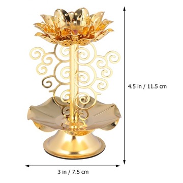 СТИЛЬНЫЙ ПОДСВЕЧНИК С РЕЗНЫМ ЛОТОСОМ 4 5 ДЮЙМОВ ИДЕАЛЬНО ДЛЯ ДОМА И САДА