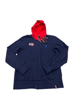 U.S. POLO ASSN. rozpinana bluza damska z kapturem M