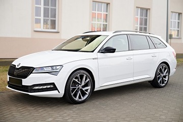 Skoda Superb III Kombi Facelifting 2.0 TDI SCR 200KM 2021 SPORTLINE __ 200KM__ BIAŁA PERŁA, zdjęcie 6