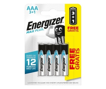 Bateria alkliczna LR03 ENERGIZER MAX PLUS B4 1,5V