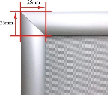 РАМКА ДЛЯ ПОСТЕРА СЕРЕБРЯНАЯ РАМКА С ЗАЩЕЛКОЙ 42 x 30 СМ