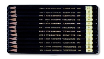 НАБОР ГРАФИТОВОГО КАРАНДАША ART 8B-8H. 12 шт. 1902 год