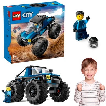 LEGO NIEBIESKI MONSTER TRUCK TERENÓWKA RAJDOWY SAMOCHÓD SPORTOWY