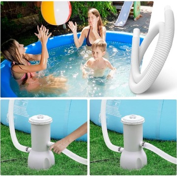WĄŻ KARBOWANY BASENOWEGO RURA DO BASENU POMPY 32mm/1,5m