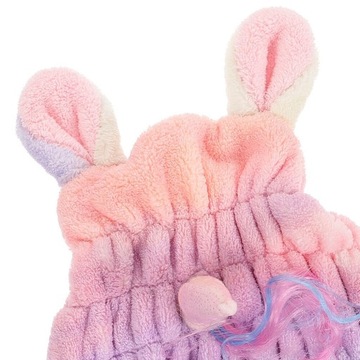 КУПКА-ТЮРБАН «ЕДИНОРОГ» ДЛЯ СУШКИ ВОЛОС МЕДВЕДЬ ИЗ МИКРОФИБРЫ