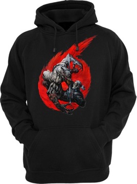 Wiedźmin 3: Wolf Silhouette Bluza z kapturem r S
