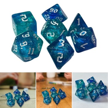 7 шт. многогранные игральные кости развлекательная игрушка D D20 для M