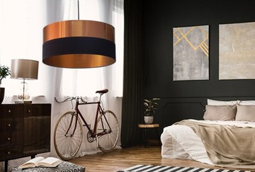 МЕДНЫЙ/ЧЕРНЫЙ СВЕТОДИОДНЫЙ ПОТОЛОЧНЫЙ ПОДВЕСНОЙ СВЕТИЛЬНИК FI 35 СМ