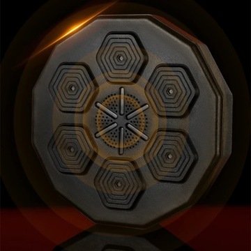 TRENAŻER BOKSERSKI DO MONTAŻU ŚCIANIE MUZYKA RGB 2 PARY RĘKAWIC BOKSERSKICH