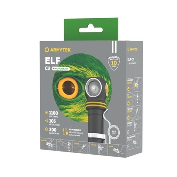 Latarka czołowa ARMYTEK ELF C2 V2 white - 1100 lm