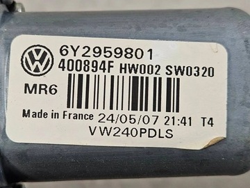 MOTOREK MODUL OKNO PRAVÝ PŘEDNÍ VW POLO IV 9N FACELIFT 05-09 EU