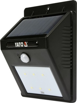 LAMPA śCIENNA SOLARNA Z CZUJNIKIEM RUCHU 6 SMD LED