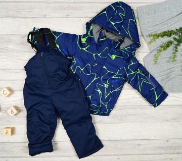 ZIMOWY KOMBINEZON 2cz. SPORTS granat z.linie r.110