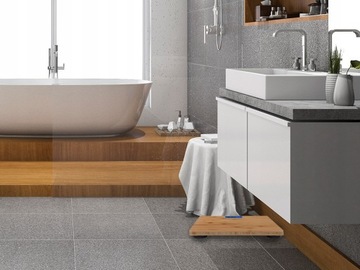 Светодиодные весы для ванной комнаты - деревянные