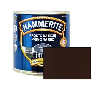 HAMMERITE farba NA RDZĘ 0,7l BRĄZOWY POŁYSK