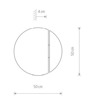 Деревянный круглый светодиодный настенный светильник SUN