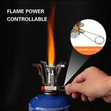 Мини-газовая плита Aomiun для кемпинга, походная печь