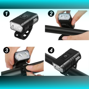 МОЩНЫЙ ВЕЛОСИПЕДНЫЙ ФОНАРЬ ПЕРЕДНЯЯ ЗАДНЯЯ СВЕТОДИОДНАЯ ВОДОЗАЩИТНАЯ АККУМУЛЯТОРНАЯ БАТАРЕЯ USB