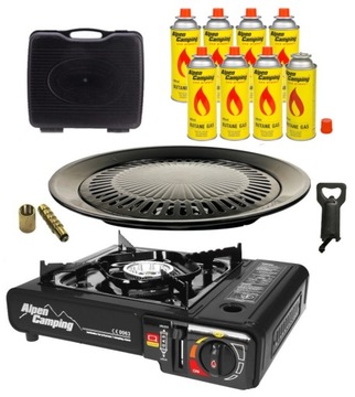 KUCHENKA TURYSTYCZNA GAZOWA + KARTUSZE X8 + GRILL