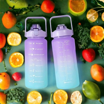 БУТЫЛКА ДЛЯ ВОДЫ 2Л БУТЫЛКА С ИЗМЕРЕНИЕМ GYM FITNESS мотивационная 2000мл