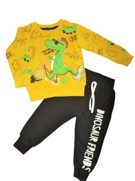 Dres Komplet dziecięcy Dinozaur Bluza + spodnie