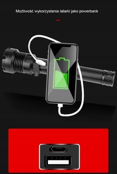 XHP90 тактический USB-фонарь с зумом + LiitoKala 26650