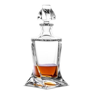 KARAFKA DO WHISKY KRYSZTAŁOWA BOHEMIA QUADRO 0,7L