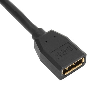 Удлинительный кабель Displayport DP1.4, версия 90 градусов