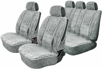 POKROWCE NA FOTELE SIEDZENIA SAMOCHODOWE GRUBE MOCNE WELUROWE PROFILOWANE
