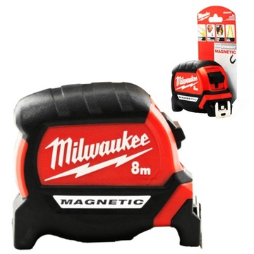 MILWAUKEE MIARA ZWIJANA - TAŚMA MIERNICZA MAGNETYCZNA 8 m 4932464600