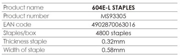 Скобы EUROFLORA 604E-L для конусных станков серии MAX HT-B, HT-R