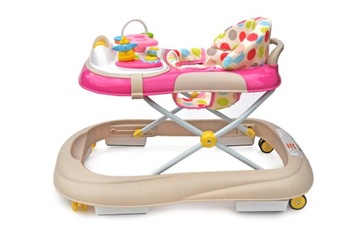 Интерактивные мягкие колеса ZIPPI Walker 2в1 РОЗОВЫЕ