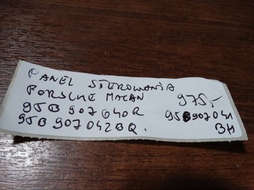 PANEL ŘÍZENÍ PORSCHE MACAN 1