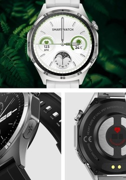 ZEGAREK SMARTWATCH MĘSKI Z ROZMOWAMI EKG POMIAR CUKRU BMI Ciśnieniomierz