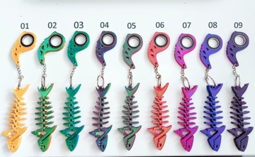 Keyspinner Keyrambit + Rekinek TikTok Key -KOLORY brelok